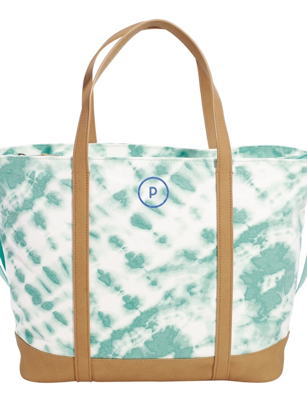 NEW Pottery Barn Teen Northfield Carmel Tie-Dye Pool Zipper Recycled Tote
